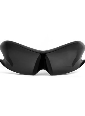 Balenciaga/巴黎世家24新款 男女通用黑色尼龙一体式墨镜