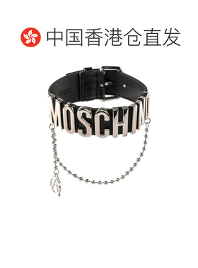 1h可退 香港直邮潮奢 Moschino 莫斯奇诺 女士 项链 black黑色 舒