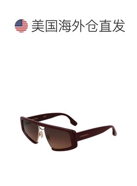 自营Victoria Beckham Metal Women's Sunglasses - red 美国奥莱
