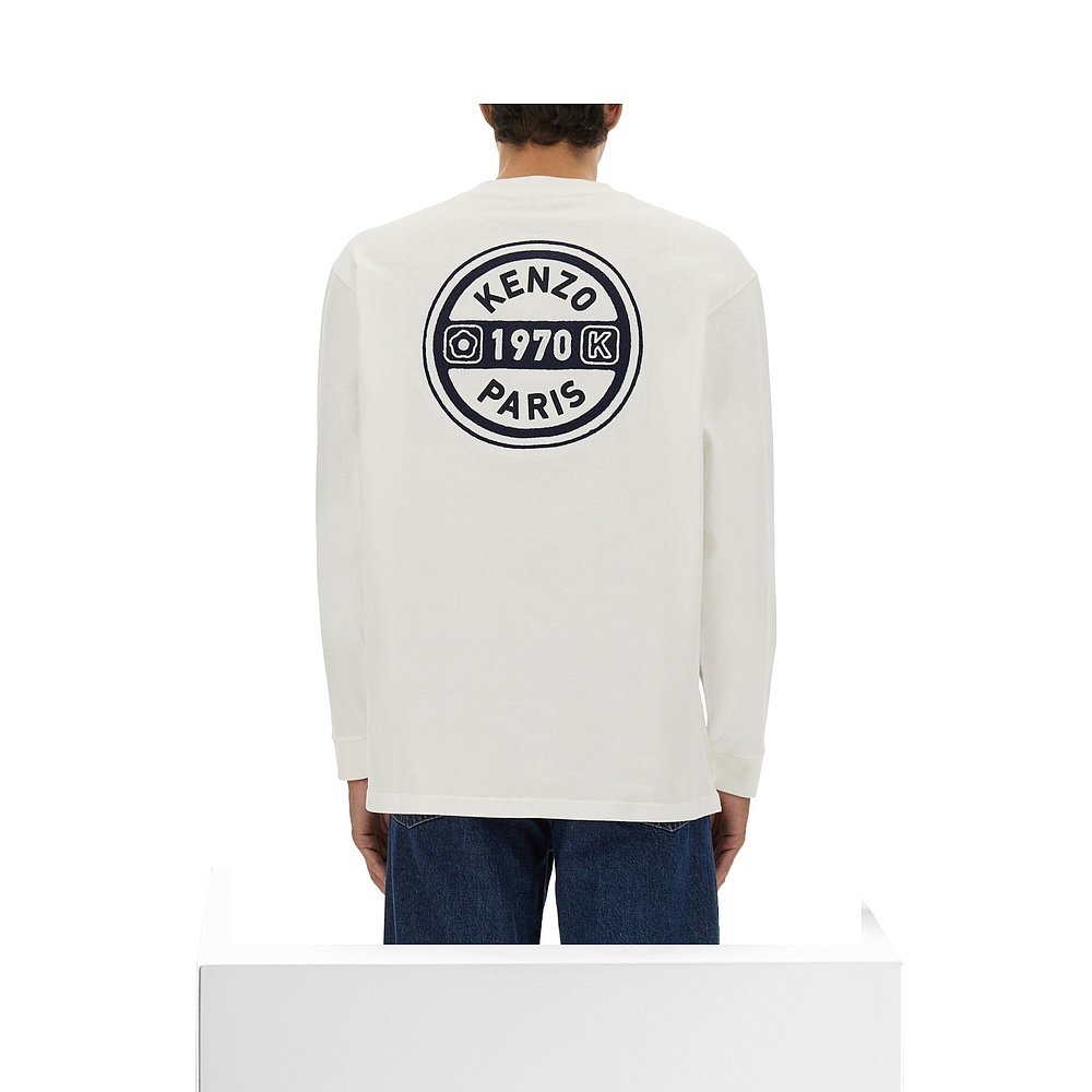 1h可退 KENZO 男士T恤 FF65TL3504SI02 AW2025 白色 - 图3