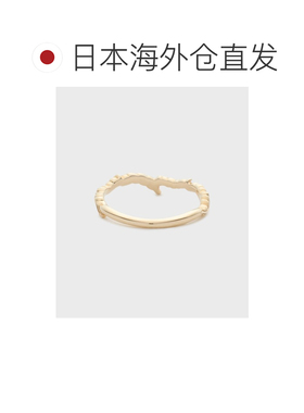 日本直邮NOJESS 女士怀旧羽毛V字造型小指戒指 30252111061