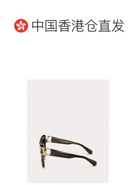 香港直邮VALENTINO 男士太阳镜 VLS107ABLKGLD SS2025 黑色
