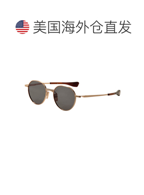 自营Dita Unisex 50 mm Gold Sunglasses - white gold silver 美
