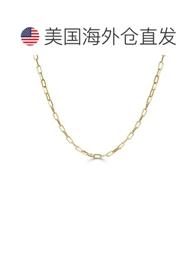 自营sabrina14K Yellow Gold Paperclip Chain Link Necklace - y