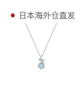 日本直邮4℃ 女士 春季限定蓝托帕石项链 K10白金链 152616623201