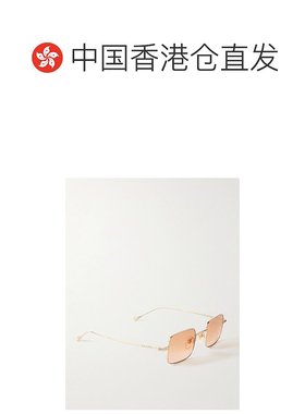 1h可退 香港直邮潮奢 Gucci 古驰 男士 金色 Light Banana Square