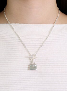 日本直邮HERMES 项链 护身符凯利 H121325B 银色