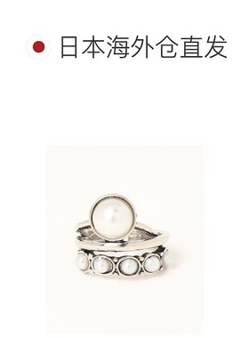 1h可退 日本直邮florist 男女兼用古董风大珠子开口戒指 R3806476