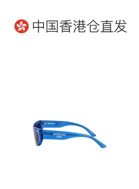 香港直邮BALENCIAGA 男士眼镜 BB0388S003 SS2025 蓝色 几何框太