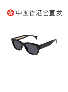 香港直邮GUCCI 男士眼镜 GG1706S001 AW2024 黑色 几何太阳镜古驰