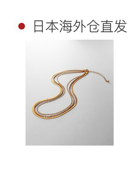 日本直邮COCOSHNIK 女士 三链组合立体感短款项链 76731428999909