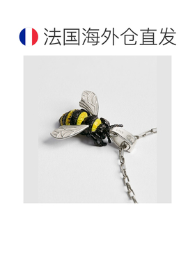 自营欧洲直邮Dior迪奥 Charms男士银色/黄色/黑色漆面蜜蜂吊坠