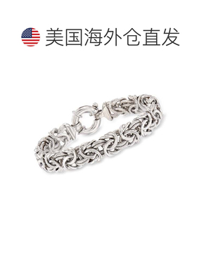 自营Ross-Simons 意大利纯银拜占庭手链 - 8 英寸 美国奥莱直发