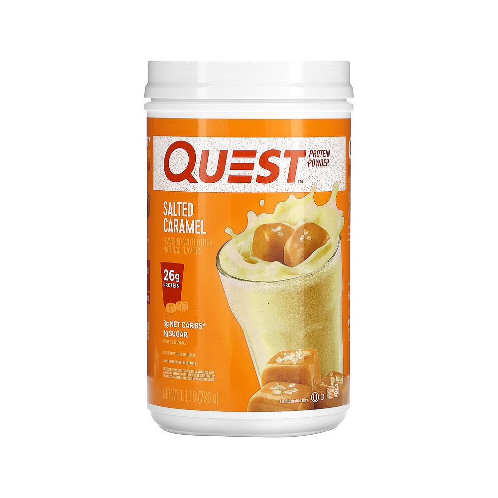 香港直发Quest Nutrition蛋白质粉健康美味咸焦糖补充营养726g - 图0