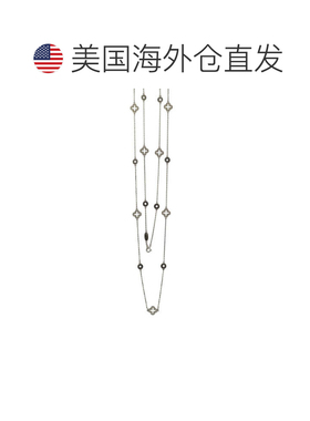 自营Suzy Levian 纯银蓝宝石和钻石口音站项链 - 蓝色 美国奥莱直