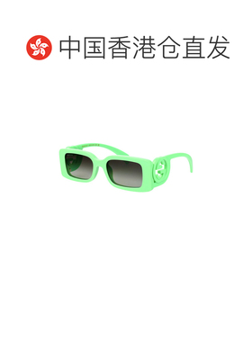 1h可退 香港直邮GUCCI 女士眼镜 GG1325S004 SS2026 绿色 徽标太