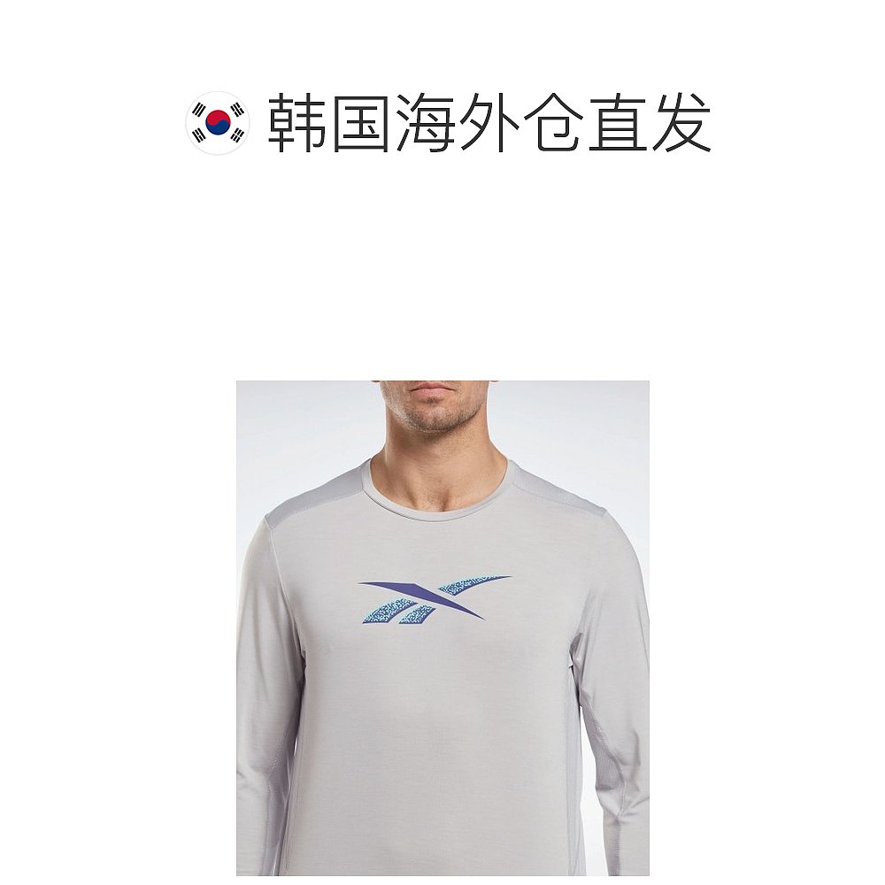 韩国直邮REEBOK锐步 HI0493T恤RETS2F008G2 Activchill Athlete 롱 - 图1