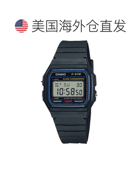 自营Casio Men's Classic Digital Watch with Black Strap - F-9