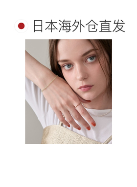 日本直邮NOJESS 女士 K10金配绿玉髓手链 简约设计 30253114015