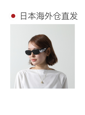 日本直邮PRADA SPR 17W 女士方形全框醋酸纤维镜框太阳镜饰有三角