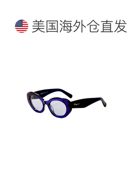 自营salvatore ferragamo菲拉格慕女式53毫米蓝色太阳镜-蓝色/灰