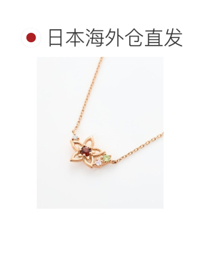 1h可退 日本直邮Canal 4℃ 12月诞生花银色圣诞花项链 1524340210