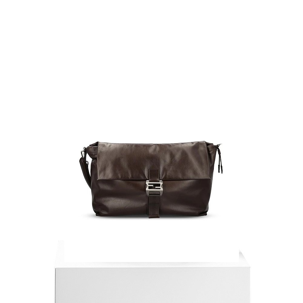 FENDI 男士斜挎包 7VA665AV8BF0H3AAI25 AW2025 深棕色 - 图3