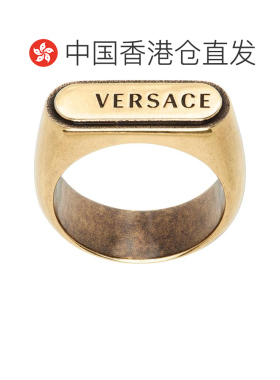 香港直邮versace 范思哲 男士 Logo Tag 戒指 10261461A006203J28