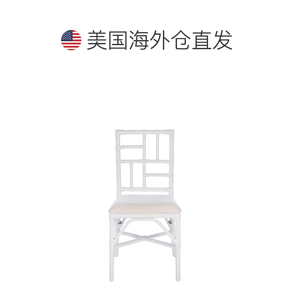 safaviehChristine Accent Chair W/ Cushion- white【美国奥莱-图1