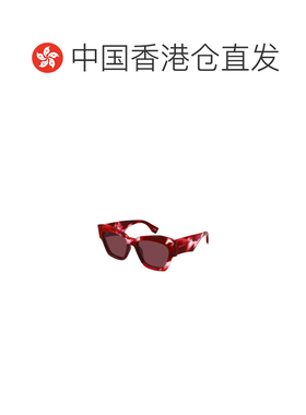 香港直邮GUCCI 女士眼镜 GG2150S001 SS2026 红色 几何太阳镜