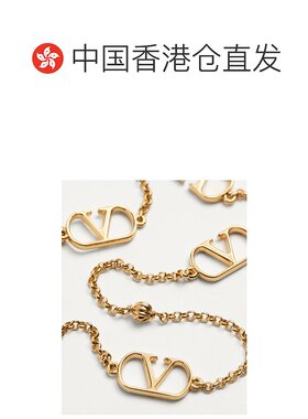 香港直邮VALENTINO 男士项链 YJ0S89METL01 SS2025 金色 徽标项链