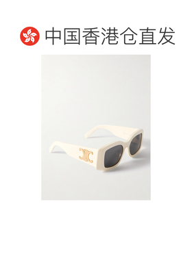 1h可退 香港直邮Celine 思琳 女士 矩形太阳镜 CL40282U white白