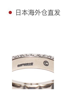 1h可退 日本直邮Bill Wall Leather 男士银925素材多角面突起设计