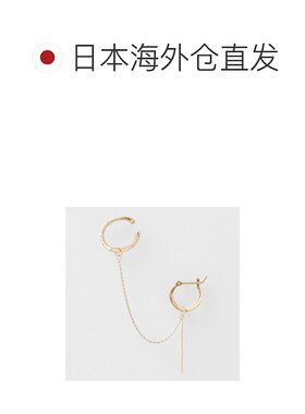 日本直邮日潮 agete 阿卡朵K10耳钉吊饰（单耳用）黄色 均码吊坠