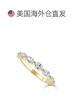 sabrina14k Gold & Marquise Diamond Ring - yellow 【美国奥莱