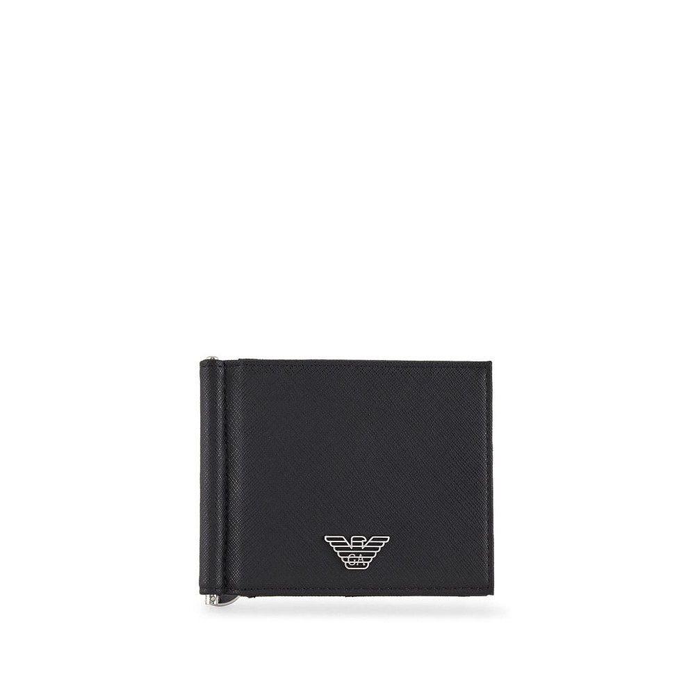 香港直邮潮奢 Emporio Armani 安普里奥 阿玛尼 男士 Wallets Bla - 图2