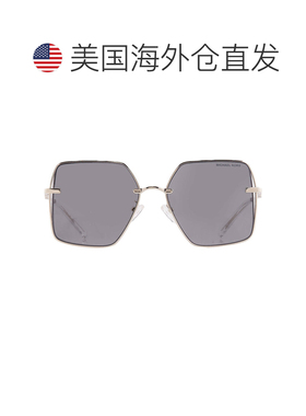 自营Michael Kors Sanya Gray Solid Square Ladies Sunglasses M