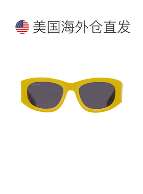 自营Off-White Joan Dark Grey Oval Unisex Sunglasses OERI041