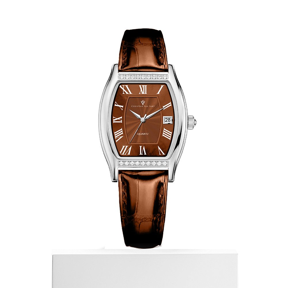 Christian Van Sant Women's Gemma Brown Dial Watch - brown 【 - 图3