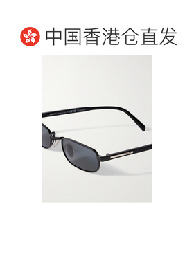 1h可退 香港直邮Prada 普拉达 男士 Black-Tone 矩形框醋纤太阳眼