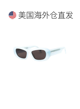 自营Palm Angels Sunglasses Cat Eye Full Rim, White Frame And