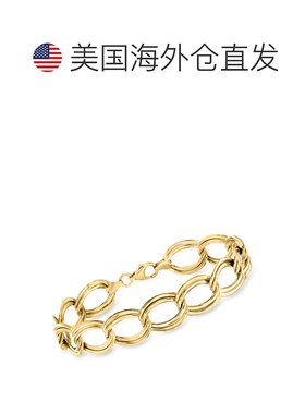 自营 Ross-Simons 意大利 14 克拉黄金链式手链 - 7 英寸 美国奥