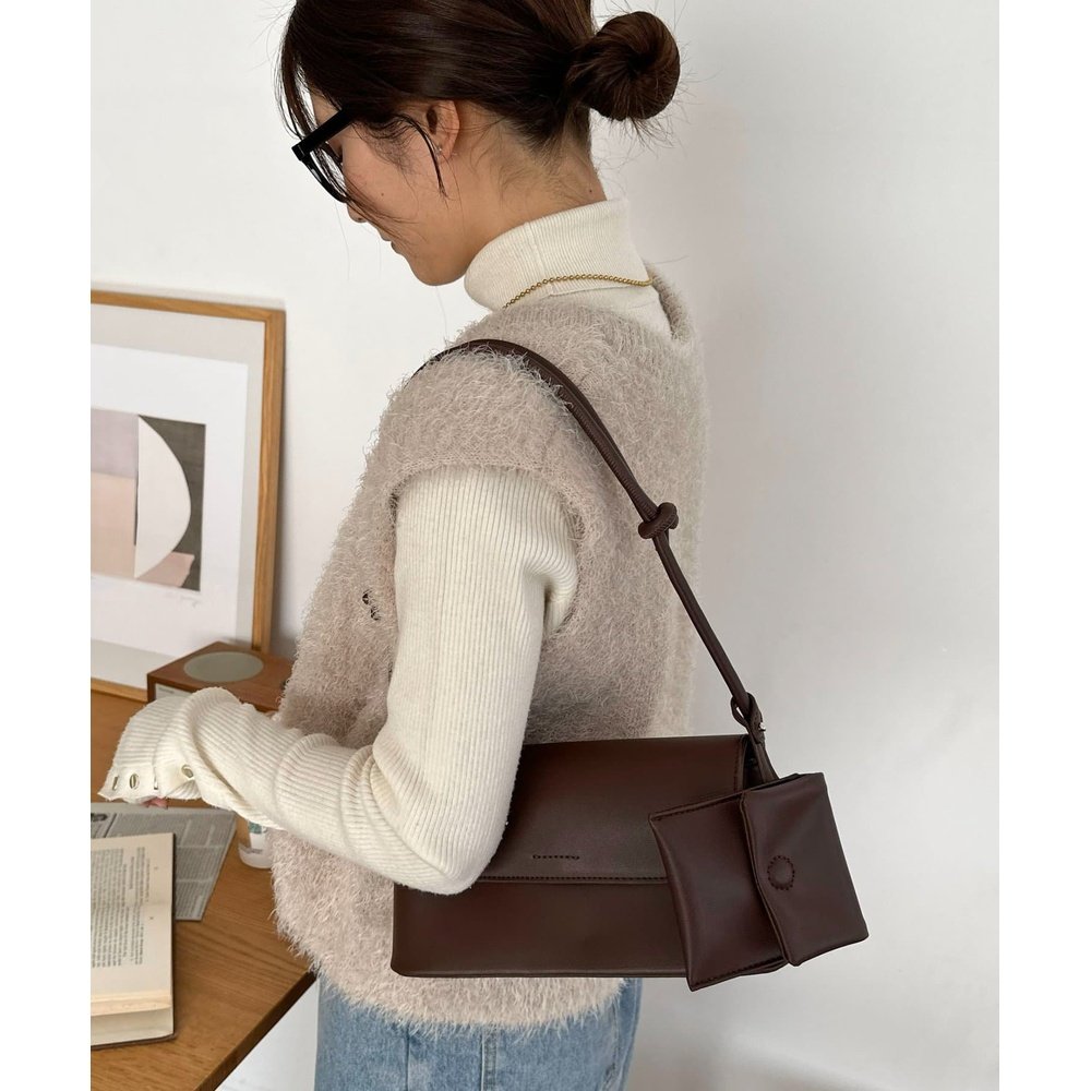 1h可退 日本直邮Discoat 女装 翻盖链条包 附赠零钱袋 通勤休闲两,淘宝优惠券,粉丝福利购,淘宝优惠卷