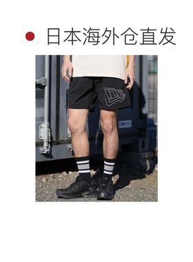日本直邮NEW ERA 男士 短裤 弹力 尼龙 黑色