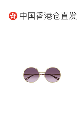 1h可退 香港直邮Chloe 蔻依 女士 圆形框太阳镜 CH0184S metal金