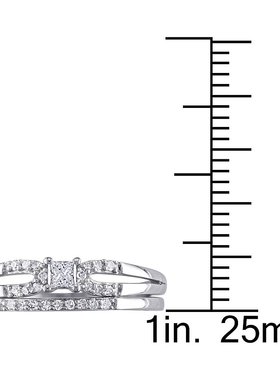 美国直邮Julianna B朱莉安娜女士戒指三环钻色拼接休闲时尚简约