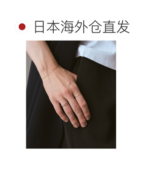 1h可退 日本直邮agete 阿卡朵 女士 K10 粉金质感链条手链 日常百