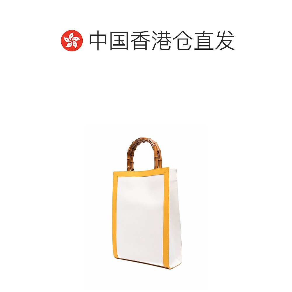 香港直邮CASABLANCA 女士手提包 AS22BAG009YELLOW - 图1