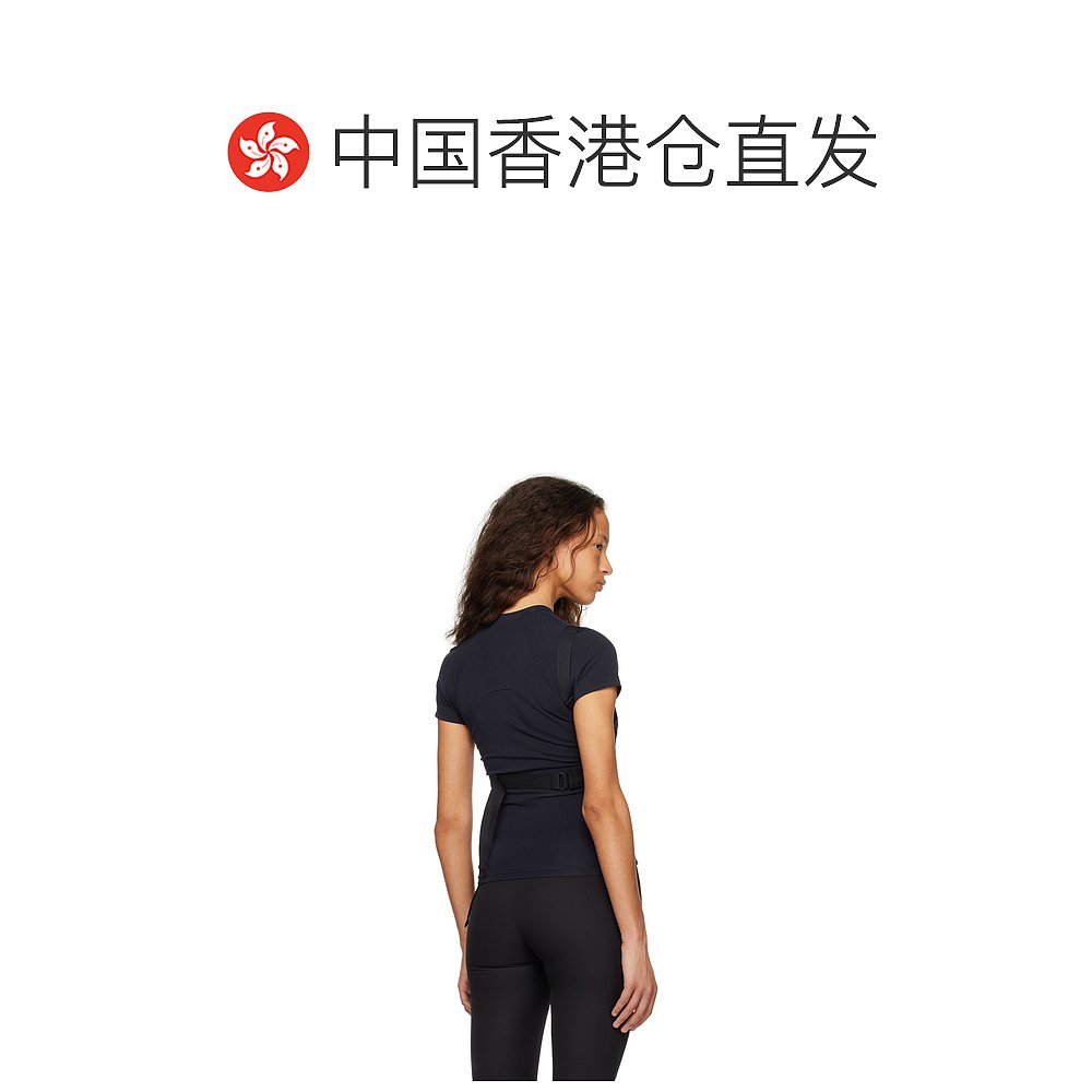 香港直邮潮奢 hyein seo 女士 海军蓝圆领 T 恤 SS24 - 图1