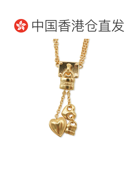 1h可退 香港直邮Chloe 蔻依 女士 金色铜制项链 CH26AJN07CB7吊坠
